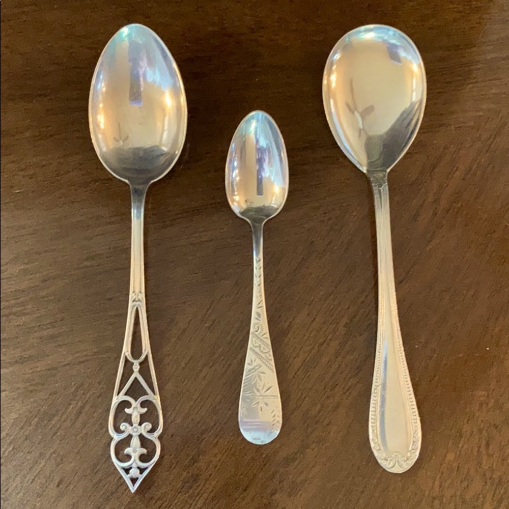 Vintage Sterling Silver Spoons